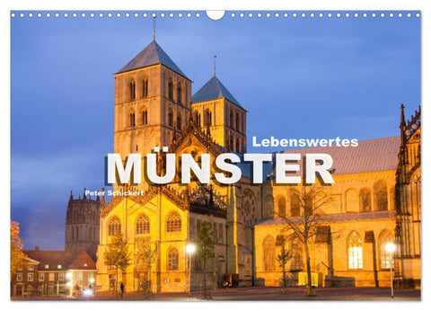 Lebenswertes Münster (Wandkalender 2026 DIN A3 quer), CALVENDO Monatskalender
