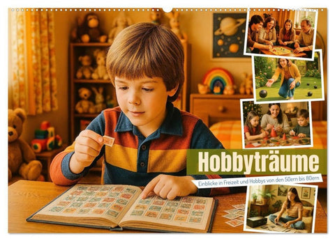 Hobbyträume - Einblicke in Freizeit und Hobbys von den 50ern bis 80ern (Wandkalender 2027 DIN A2 quer), CALVENDO Monatskalender