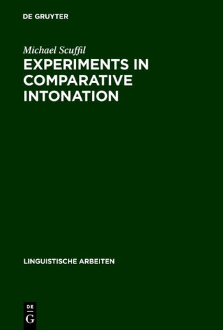 Experiments in Comparative Intonation