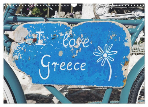 I love Greece (Wandkalender 2027 DIN A3 quer), CALVENDO Monatskalender
