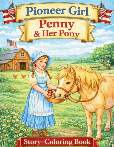Pioneer Girl Penny and Her Pony