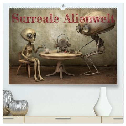 Surreale Alienwelt (hochwertiger Premium Wandkalender 2027 DIN A2 quer), Kunstdruck in Hochglanz