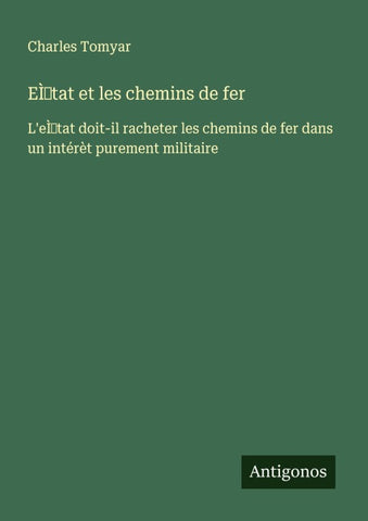 EÌtat et les chemins de fer
