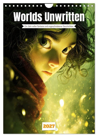 Worlds Unwritten (Wandkalender 2027 DIN A4 hoch), CALVENDO Monatskalender
