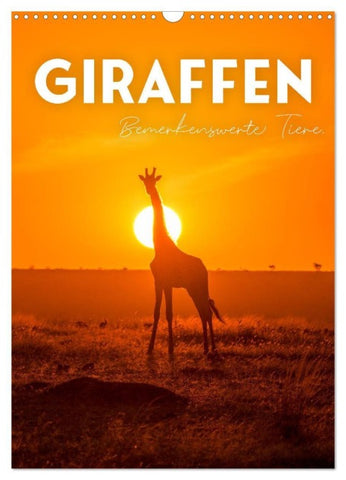 Giraffe - Bemerkenswerte Tiere. (Wandkalender 2027 DIN A3 hoch), CALVENDO Monatskalender