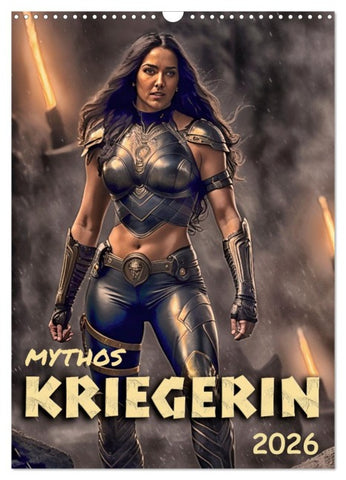Mythos Kriegerin (Wandkalender 2026 DIN A3 hoch), CALVENDO Monatskalender
