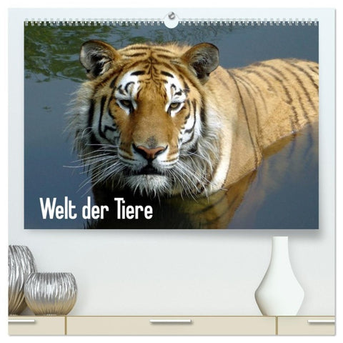 Welt der Tiere (hochwertiger Premium Wandkalender 2027 DIN A2 quer), Kunstdruck in Hochglanz