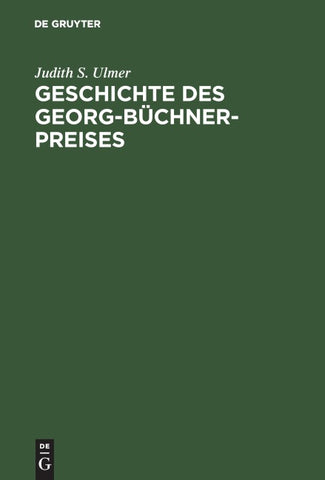 Geschichte des Georg-Büchner-Preises