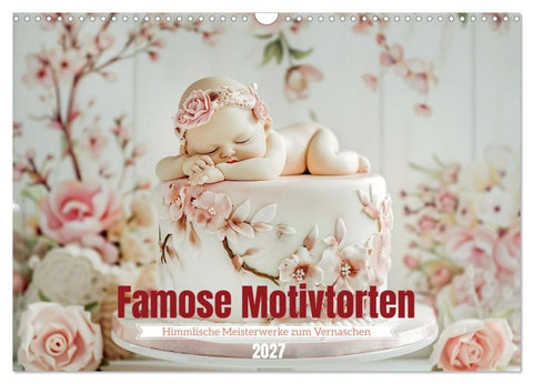 Famose Motivtorten (Wandkalender 2027 DIN A3 quer), CALVENDO Monatskalender