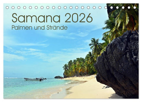 Samana - Palmen und Strände (Tischkalender 2026 DIN A5 quer), CALVENDO Monatskalender