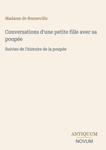 Conversations d'une petite fille avec sa poupée