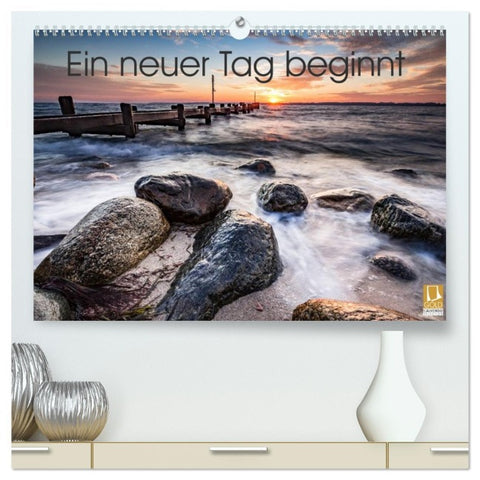 Ein neuer Tag beginnt (hochwertiger Premium Wandkalender 2026 DIN A2 quer), Kunstdruck in Hochglanz