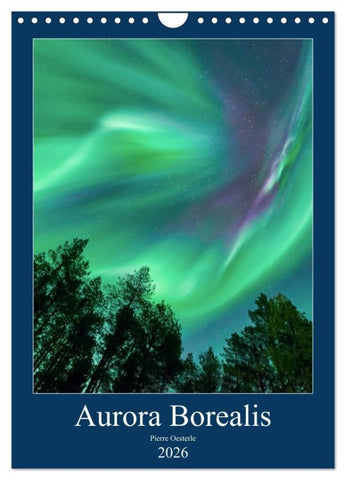Aurora Borealis en Scandinavie (Calendrier mural 2026 DIN A4 horizontal), CALVENDO calendrier mensuel