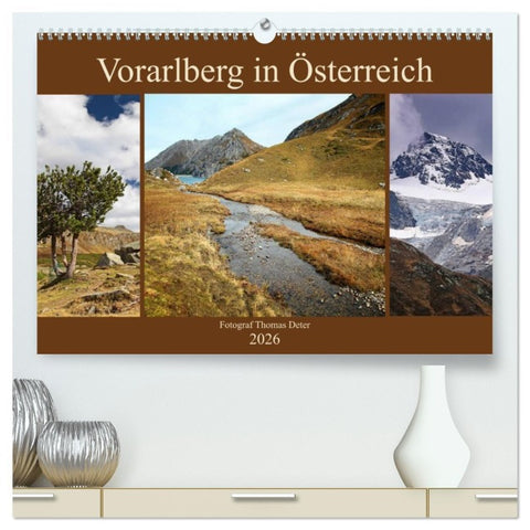 Vorarlberg in Österreich (hochwertiger Premium Wandkalender 2026 DIN A2 quer), Kunstdruck in Hochglanz