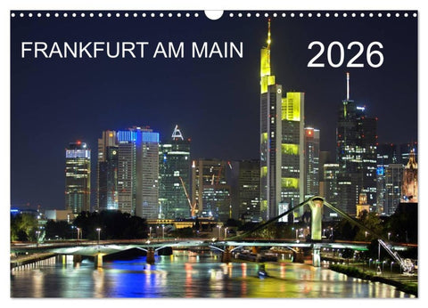 Frankfurt am Main (Wandkalender 2026 DIN A3 quer), CALVENDO Monatskalender