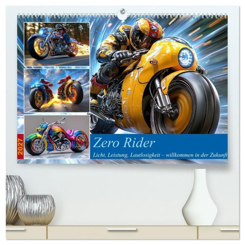 Zero Rider (hochwertiger Premium Wandkalender 2027 DIN A2 quer), Kunstdruck in Hochglanz