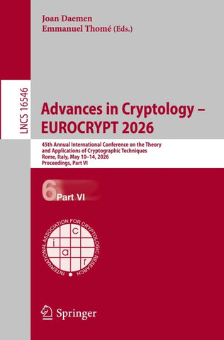 Advances in Cryptology – EUROCRYPT 2026