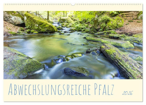 Abwechslungsreiche Pfalz (Wandkalender 2026 DIN A2 quer), CALVENDO Monatskalender