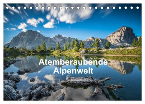 Atemberaubende Alpenwelt (Tischkalender 2027 DIN A5 quer), CALVENDO Monatskalender