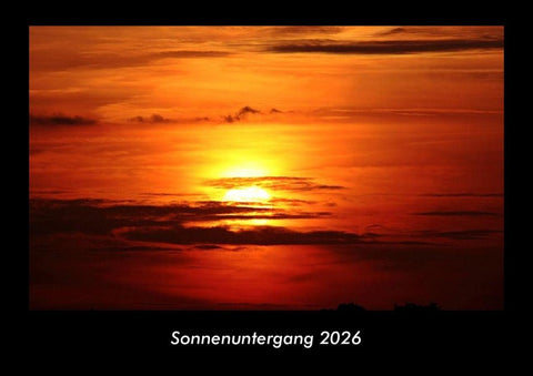 Sonnenuntergang 2026 Fotokalender DIN A3