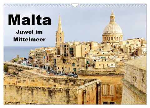 Malta - Juwel im Mittelmeer (Wandkalender 2026 DIN A3 quer), CALVENDO Monatskalender
