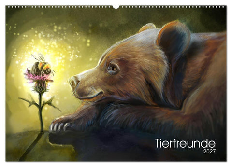 Tierfreunde (Wandkalender 2027 DIN A2 quer), CALVENDO Monatskalender