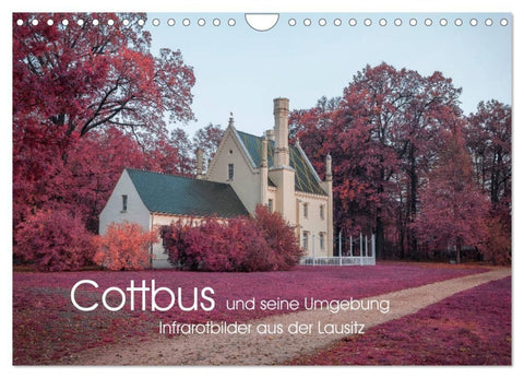 Cottbus und seine Umgebung in Infrarot (Wandkalender 2027 DIN A4 quer), CALVENDO Monatskalender