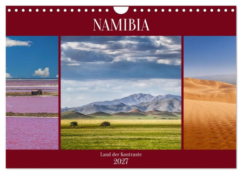Namibia - Land der Kontraste (Wandkalender 2027 DIN A4 quer), CALVENDO Monatskalender