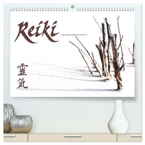 REIKI - Chakrameditation (hochwertiger Premium Wandkalender 2027 DIN A2 quer), Kunstdruck in Hochglanz