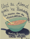 Und zu Abend gibt's 'ne Buchstabensuppe!
