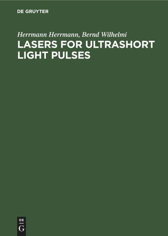 Lasers for Ultrashort Light Pulses