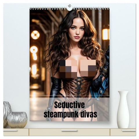 Seductive steampunk divas (High Quality Premium Wall Calendar 2027 DIN A2 portrait),CALVENDO 12 Month Wall Calendar