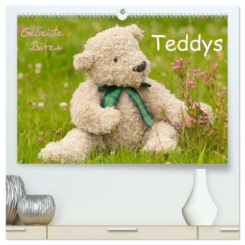 Geliebte Bären - Teddys (hochwertiger Premium Wandkalender 2026 DIN A2 quer), Kunstdruck in Hochglanz