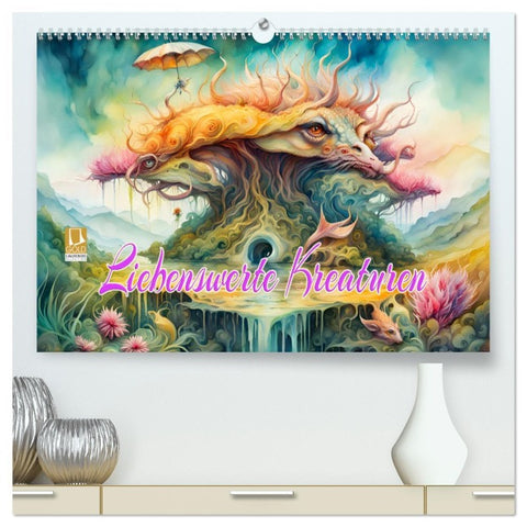 Liebenswerte Kreaturen (hochwertiger Premium Wandkalender 2026 DIN A2 quer), Kunstdruck in Hochglanz