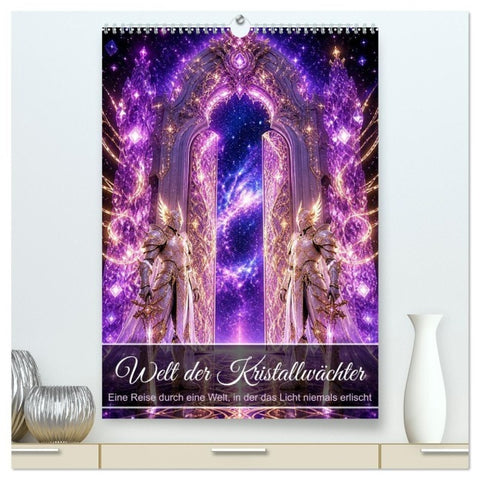 Welt der Kristallwächter (hochwertiger Premium Wandkalender 2027 DIN A2 hoch), Kunstdruck in Hochglanz