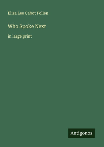Who Spoke Next