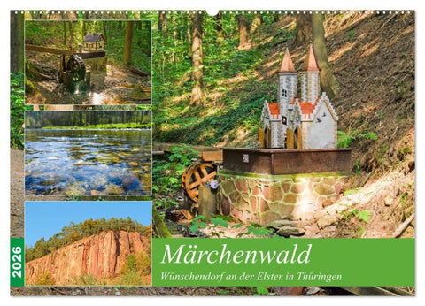 Märchenwald Wünschendorf an der Elster in Thürigen (Wandkalender 2026 DIN A2 quer), CALVENDO Monatskalender