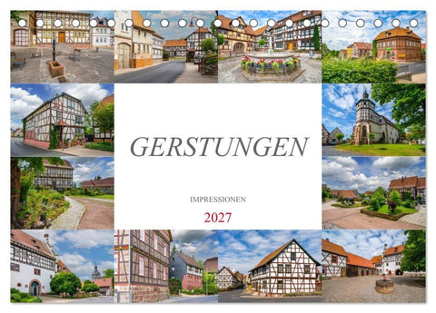 Gerstungen Impressionen (Tischkalender 2027 DIN A5 quer), CALVENDO Monatskalender