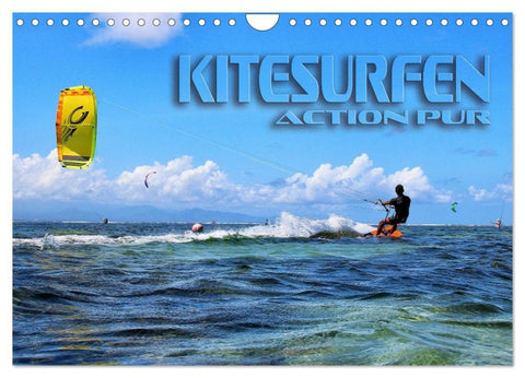 Kitesurfen - Action pur (Wandkalender 2027 DIN A4 quer), CALVENDO Monatskalender