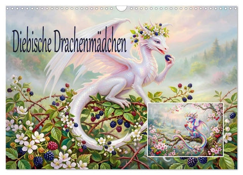 Diebische Drachenmädchen (Wandkalender 2027 DIN A3 quer), CALVENDO Monatskalender