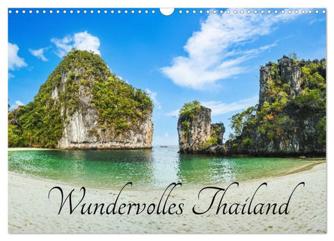 Wundervolles Thailand (Wandkalender 2027 DIN A3 quer), CALVENDO Monatskalender