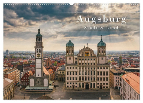 Augsburg - Stadt und Land (Wandkalender 2027 DIN A2 quer), CALVENDO Monatskalender