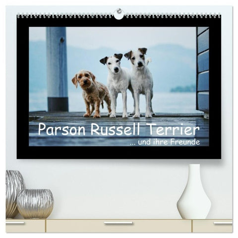 Parson Russell Terrier (hochwertiger Premium Wandkalender 2027 DIN A2 quer), Kunstdruck in Hochglanz