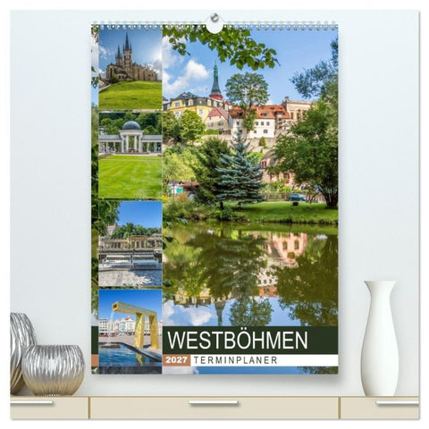 WESTBÖHMEN Terminplaner (hochwertiger Premium Wandkalender 2027 DIN A2 hoch), Kunstdruck in Hochglanz