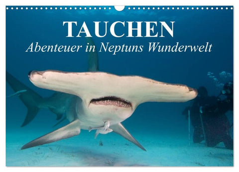 Tauchen - Abenteuer in Neptuns Wunderwelt (Wandkalender 2026 DIN A3 quer), CALVENDO Monatskalender