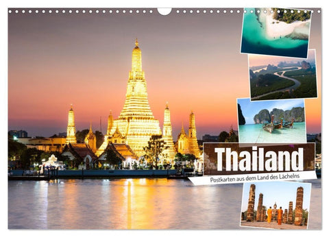 Thailand - Postkarten aus dem Land des Lächelns (Wandkalender 2027 DIN A3 quer), CALVENDO Monatskalender