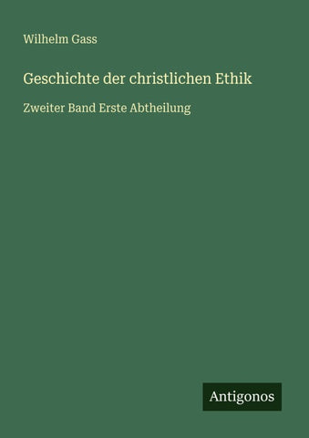Geschichte der christlichen Ethik