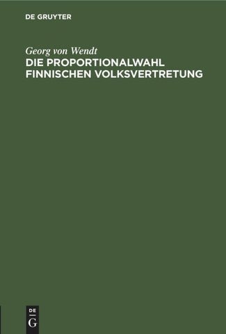 Die Proportionalwahl finnischen Volksvertretung