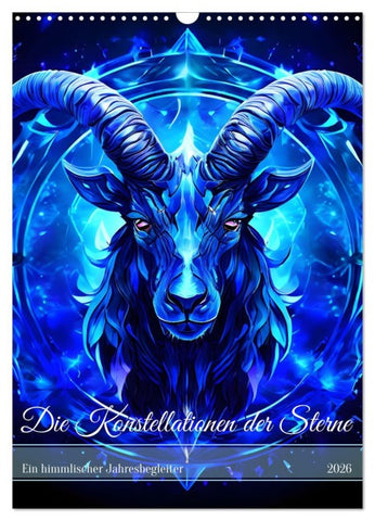 Die Konstellationen der Sterne (Wandkalender 2026 DIN A3 hoch), CALVENDO Monatskalender