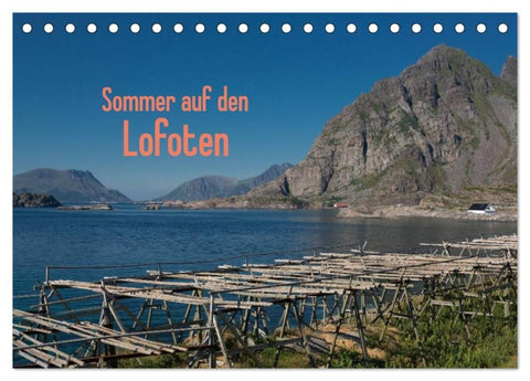 Sommer auf den Lofoten (Tischkalender 2027 DIN A5 quer), CALVENDO Monatskalender